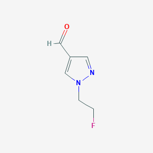 molecular formula C6H7FN2O B2926722 1-(2-fluoroethyl)-1H-pyrazole-4-carbaldehyde CAS No. 1421601-86-6