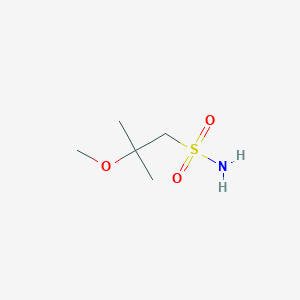 molecular formula C5H13NO3S B2926725 2-Methoxy-2-methylpropane-1-sulfonamide CAS No. 808148-28-9
