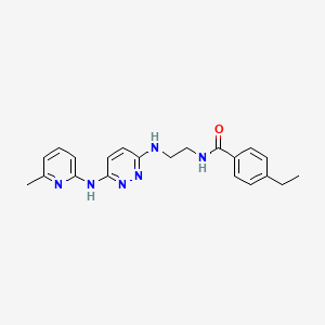 4-ethyl-N-(2-((6-((6-methylpyridin-2-yl)amino)pyridazin-3-yl)amino)ethyl)benzamide
