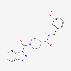 1-(1H-indazole-3-carbonyl)-N-(3-methoxybenzyl)piperidine-4-carboxamide