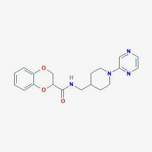 N-((1-(pyrazin-2-yl)piperidin-4-yl)methyl)-2,3-dihydrobenzo[b][1,4]dioxine-2-carboxamide