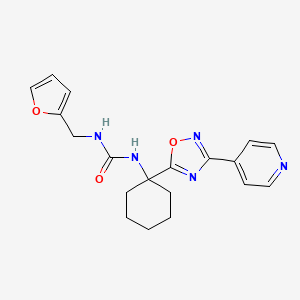 1-(Furan-2-ylmethyl)-3-(1-(3-(pyridin-4-yl)-1,2,4-oxadiazol-5-yl)cyclohexyl)urea
