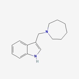 molecular formula C15H20N2 B2926745 3-(氮杂环戊-1-基甲基)-1H-吲哚 CAS No. 378201-57-1