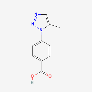 molecular formula C10H9N3O2 B2926749 4-(5-methyl-1H-1,2,3-triazol-1-yl)benzoic acid CAS No. 923231-24-7