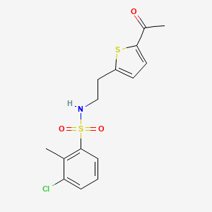 N-(2-(5-acetylthiophen-2-yl)ethyl)-3-chloro-2-methylbenzenesulfonamide