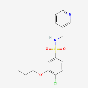 4-chloro-3-propoxy-N-(pyridin-3-ylmethyl)benzenesulfonamide