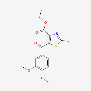 Ethyl 5-(3,4-dimethoxybenzoyl)-2-methyl-1,3-thiazole-4-carboxylate