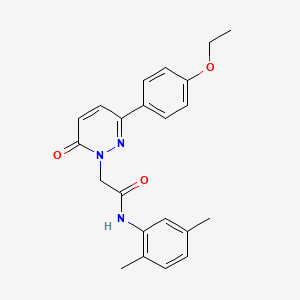 molecular formula C22H23N3O3 B2926791 N-(2,5-dimethylphenyl)-2-[3-(4-ethoxyphenyl)-6-oxopyridazin-1-yl]acetamide CAS No. 942007-64-9