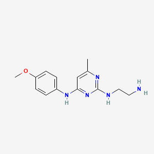N2-(2-aminoethyl)-N4-(4-methoxyphenyl)-6-methylpyrimidine-2,4-diamine