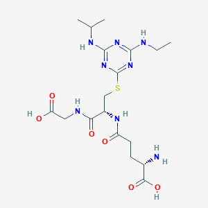 molecular formula C18H30N8O6S B029268 Atrazine glutathione conjugate CAS No. 24429-05-8