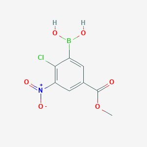 2-Chloro-5-(methoxycarbonyl)-3-nitrophenylboronic acid