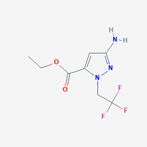 Ethyl 3-amino-1-(2,2,2-trifluoroethyl)pyrazole-5-carboxylate