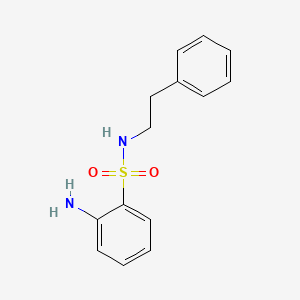 molecular formula C14H16N2O2S B2926836 ((2-Aminophenyl)sulfonyl)(2-phenylethyl)amine CAS No. 23822-95-9