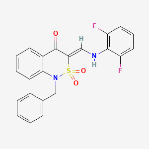 (3Z)-1-benzyl-3-{[(2,6-difluorophenyl)amino]methylene}-1H-2,1-benzothiazin-4(3H)-one 2,2-dioxide