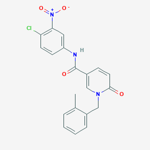 N-(4-chloro-3-nitrophenyl)-1-(2-methylbenzyl)-6-oxo-1,6-dihydropyridine-3-carboxamide