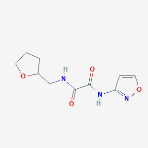molecular formula C10H13N3O4 B2926855 N1-(isoxazol-3-yl)-N2-((tetrahydrofuran-2-yl)methyl)oxalamide CAS No. 899978-27-9