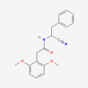 N-(1-cyano-2-phenylethyl)-2-(2,6-dimethoxyphenyl)acetamide