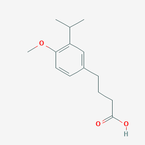 4-[4-Methoxy-3-(propan-2-yl)phenyl]butanoic acid