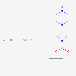 B2926863 tert-Butyl 3-(piperazin-1-yl)azetidine-1-carboxylate dihydrochloride CAS No. 2061980-49-0