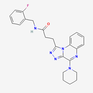molecular formula C24H25FN6O B2926865 N-(3-methylphenyl)-4-[1,3]thiazolo[5,4-b]pyridin-2-yl-1,4-diazepane-1-carboxamide CAS No. 1189937-41-4