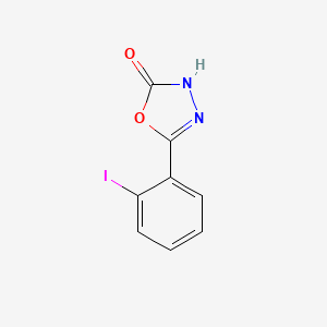 molecular formula C8H5IN2O2 B2926873 5-(2-Iodophenyl)-1,3,4-oxadiazol-2(3H)-one CAS No. 1092114-27-6