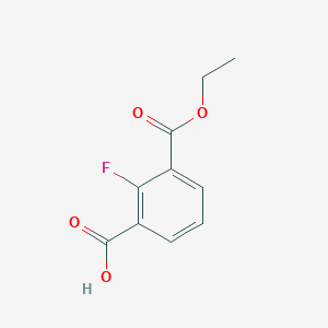 molecular formula C10H9FO4 B2926882 3-(Ethoxycarbonyl)-2-fluorobenzoic acid CAS No. 1822763-38-1