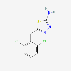 molecular formula C9H7Cl2N3S B2926896 5-(2,6-Dichlorobenzyl)-1,3,4-thiadiazol-2-amine CAS No. 39181-50-5