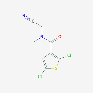 2,5-dichloro-N-(cyanomethyl)-N-methylthiophene-3-carboxamide