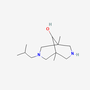 1,5-Dimethyl-3-(2-methylpropyl)-3,7-diazabicyclo[3.3.1]nonan-9-ol