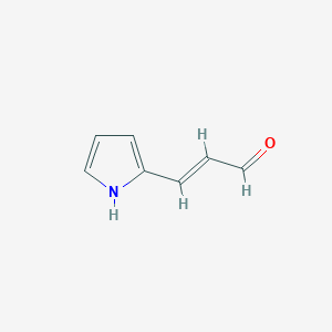 molecular formula C7H7NO B2926904 (2E)-3-(1H-吡咯-2-基)丙-2-烯醛 CAS No. 49616-64-0