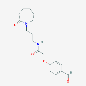 2-(4-Formylphenoxy)-N-[3-(2-oxoazepan-1-YL)propyl]acetamide