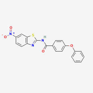 molecular formula C20H13N3O4S B2926914 N-(6-硝基苯并[d]噻唑-2-基)-4-苯氧基苯甲酰胺 CAS No. 314275-44-0