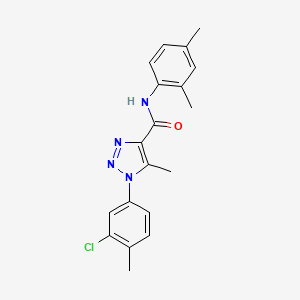 1-(3-chloro-4-methylphenyl)-N-(2,4-dimethylphenyl)-5-methyl-1H-1,2,3-triazole-4-carboxamide