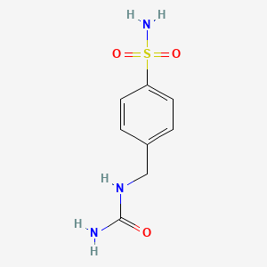 molecular formula C8H11N3O3S B2926950 [(4-Sulfamoylphenyl)methyl]urea CAS No. 98594-82-2