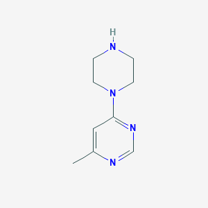 molecular formula C9H14N4 B2926956 4-Methyl-6-piperazin-1-ylpyrimidine CAS No. 927988-30-5