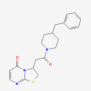 3-(2-(4-benzylpiperidin-1-yl)-2-oxoethyl)-2H-thiazolo[3,2-a]pyrimidin-5(3H)-one