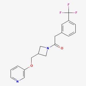 1-[3-(Pyridin-3-yloxymethyl)azetidin-1-yl]-2-[3-(trifluoromethyl)phenyl]ethanone