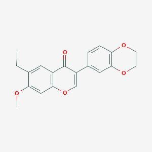 3-(2,3-Dihydro-1,4-benzodioxin-6-yl)-6-ethyl-7-methoxychromen-4-one