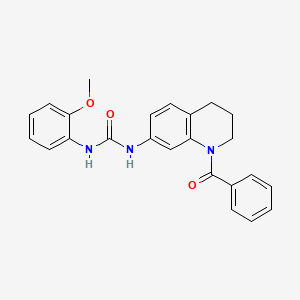 1-(1-Benzoyl-1,2,3,4-tetrahydroquinolin-7-yl)-3-(2-methoxyphenyl)urea