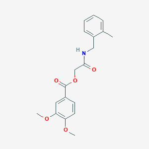 molecular formula C19H21NO5 B2927025 [2-[(2-Methylphenyl)methylamino]-2-oxoethyl] 3,4-dimethoxybenzoate CAS No. 1524716-70-8