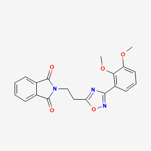 molecular formula C20H17N3O5 B2927028 2-(2-(3-(2,3-二甲氧基苯基)-1,2,4-恶二唑-5-基)乙基)异吲哚啉-1,3-二酮 CAS No. 1809497-49-1