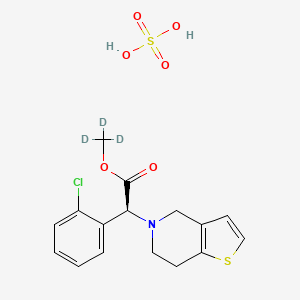 molecular formula C16H18ClNO6S2 B2927041 氯吡格雷-d3 氢硫酸盐 CAS No. 1217643-68-9