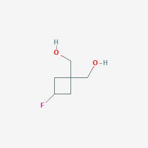 molecular formula C6H11FO2 B2927056 (3-Fluorocyclobutane-1,1-diyl)dimethanol CAS No. 2231673-56-4