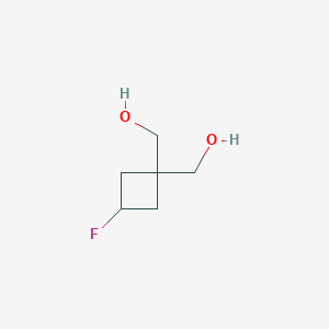 molecular formula C6H11FO2 B2927056 (3-氟环丁烷-1,1-二基)二甲醇 CAS No. 2231673-56-4