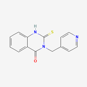 molecular formula C14H11N3OS B2927064 3-(Pyridin-4-ylmethyl)-2-sulfanyl-3,4-dihydroquinazolin-4-one CAS No. 735322-64-2