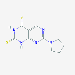 molecular formula C10H11N5S2 B292707 7-(1-pyrrolidinyl)pyrimido[4,5-d]pyrimidine-2,4(1H,3H)-dithione 