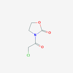 molecular formula C5H6ClNO3 B2927086 3-(Chloroacetyl)-1,3-oxazolidin-2-one CAS No. 460313-68-2