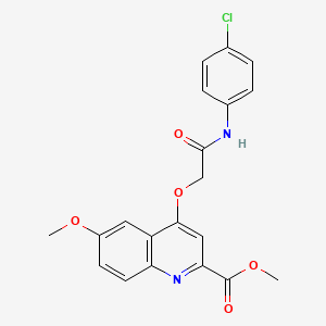 molecular formula C20H17ClN2O5 B2927088 N-(3-氟苄基)-5-甲基-7-{[(甲基氨基)羰基]氨基}-3-苯基-1H-吲哚-2-甲酰胺 CAS No. 1359393-17-1