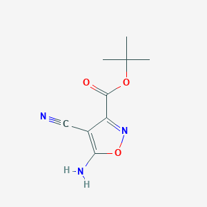 Tert-butyl 5-amino-4-cyano-1,2-oxazole-3-carboxylate