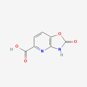 molecular formula C7H4N2O4 B2927104 2-oxo-2H,3H-[1,3]oxazolo[4,5-b]pyridine-5-carboxylic acid CAS No. 61548-55-8